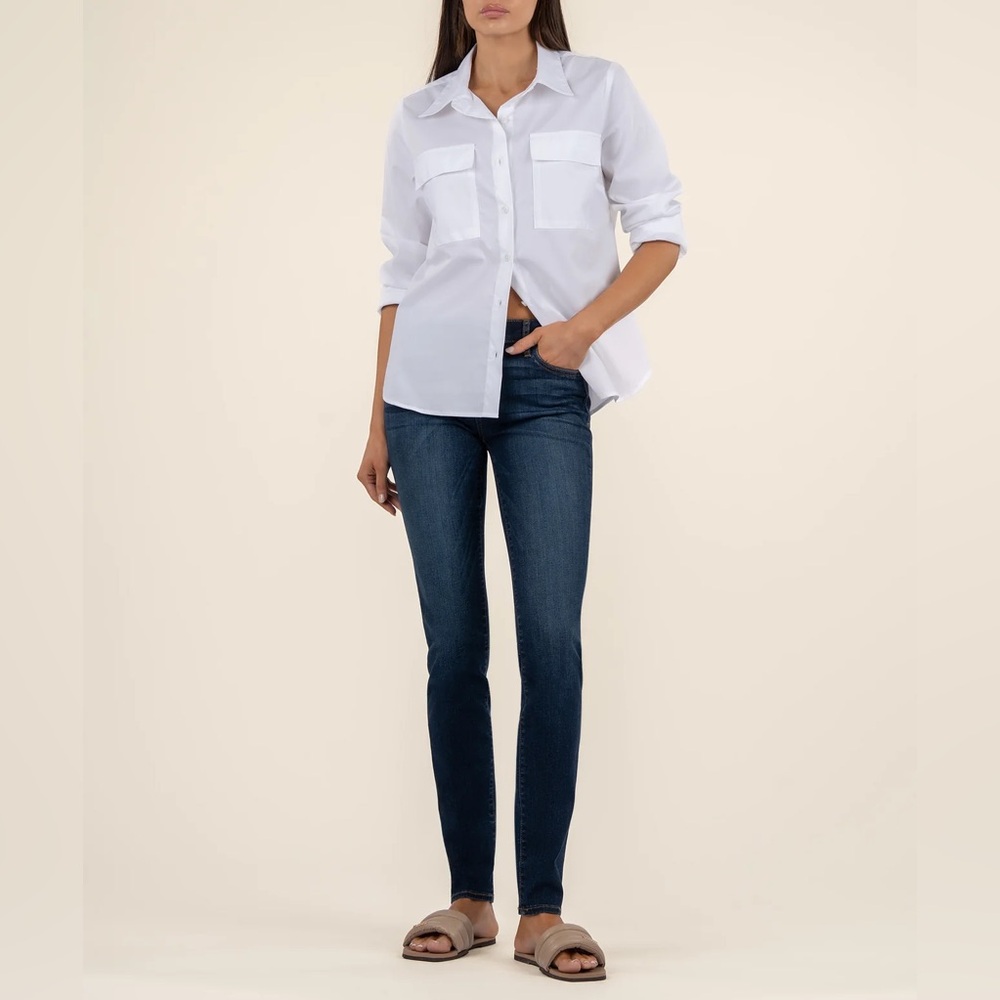 Kut from the Kloth Diana Mid Rise Relaxed Fit Skinny